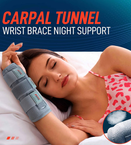 Carpal Tunnel Wrist Brace | Night Sleep Support Brace, Removable Metal Wrist Splint- Hot/Ice Pack, Right Hand, Small/Medium, Adjustable Hand Brace for Men, Women, Relieve and Treat Wrist Pain