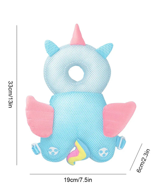 Load image into Gallery viewer, Baby Head Protector Backpack Pillow Soft Cotton Protective Cushion Cartoon Security Pillows Cute Backpack for Baby Walking Crawl
