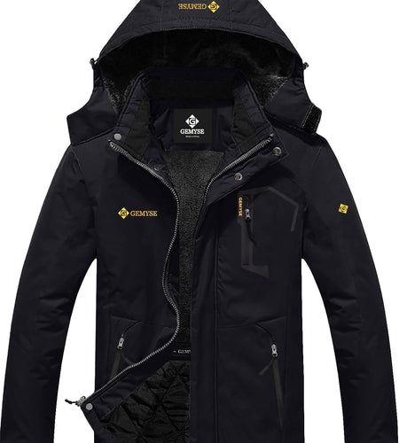 Men'S Mountain Waterproof Ski Snow Jacket Winter Windproof Rain Jacket