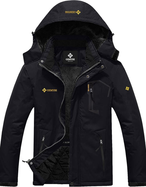 Load image into Gallery viewer, Men'S Mountain Waterproof Ski Snow Jacket Winter Windproof Rain Jacket
