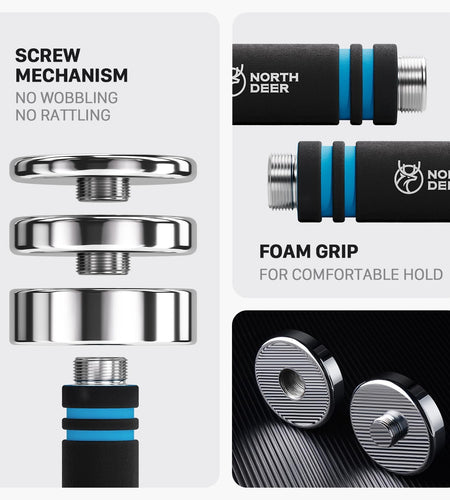 Steel Dumbbells Ultracompact & Adjustable Chrome Dumbbell with Foam Handles 5Lb 10Lb 15Lb 20Lb 30Lb 50Lb Home Gym Workout (Choice of Size)